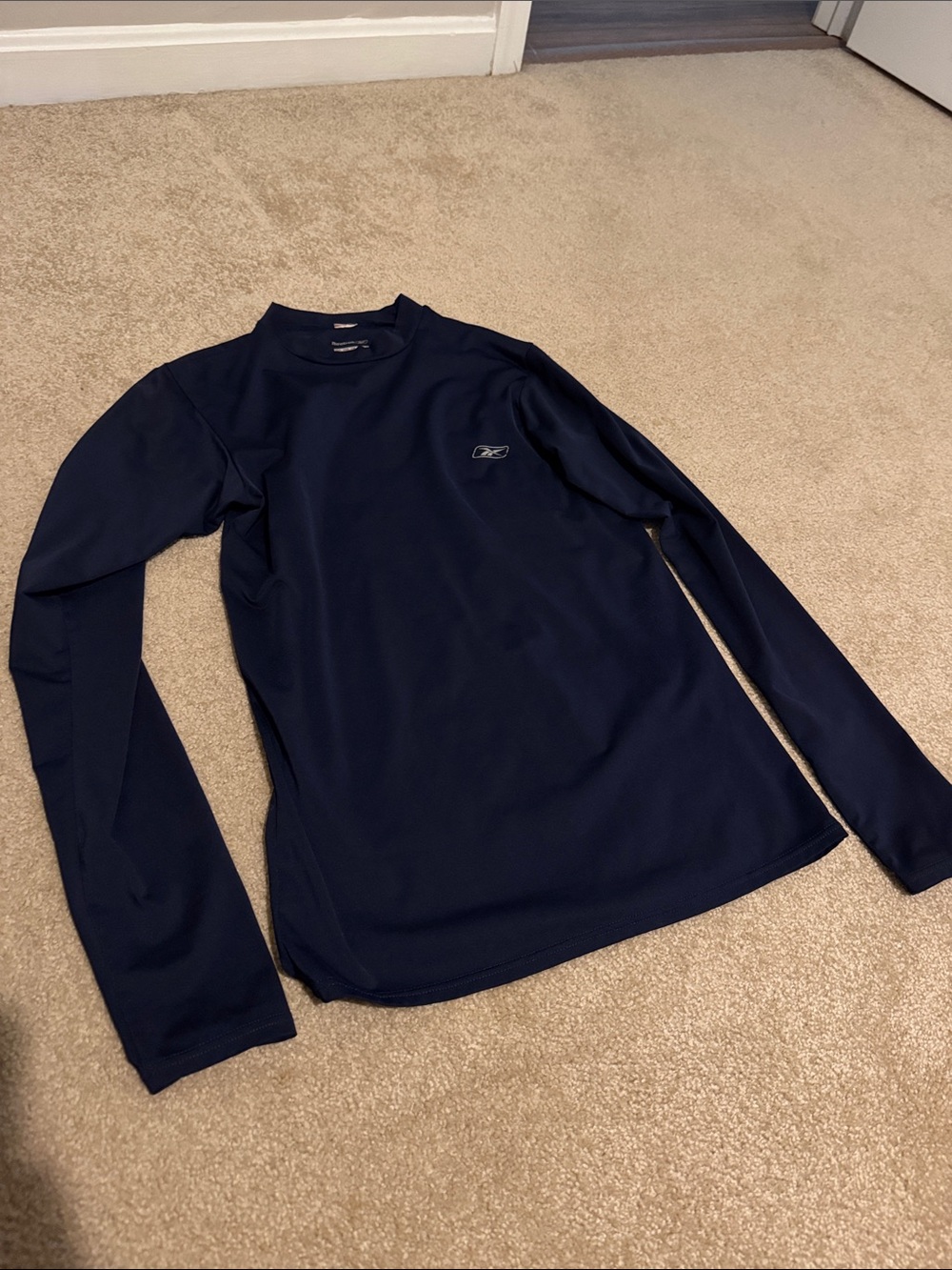 Navy Blue Rebook Long Sleeve Compression